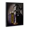 Stupell Industries Black Cat Gothic Books Floating Frame, design by Lori Mosley